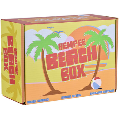 Hemper Beach Box Palm Tree Water Pipe - 7" / 14mm F - Headshop.com