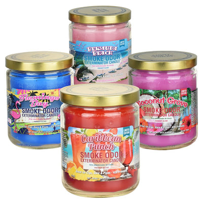 Smoke Odor Exterminator Candles - 13oz / Travel scents 12ct - Headshop.com