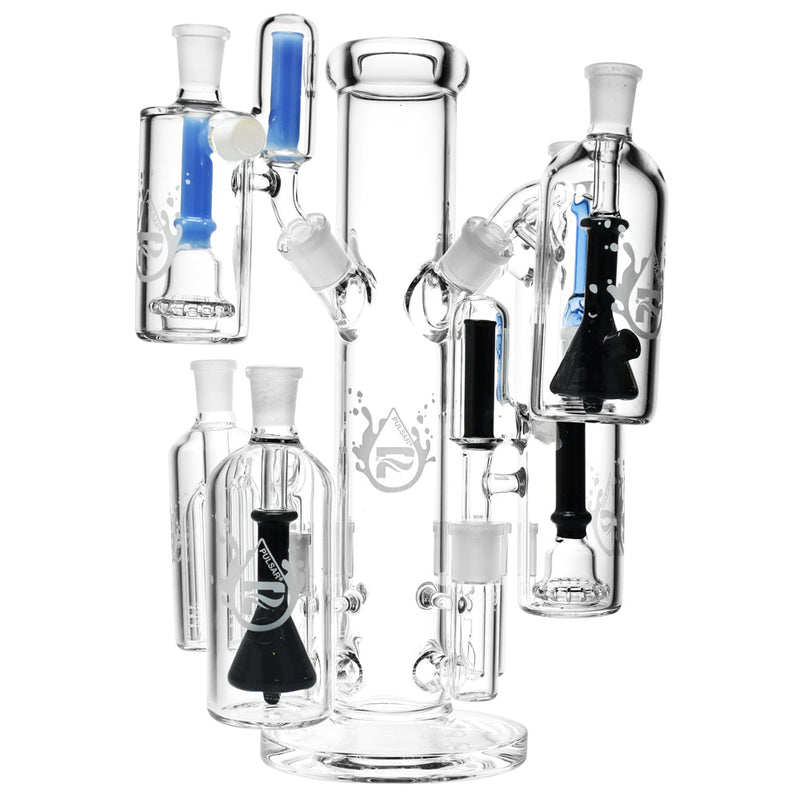 Pulsar Glass Ash Catcher Display Stand - 8 Arm / 12" / 14mm F - Headshop.com