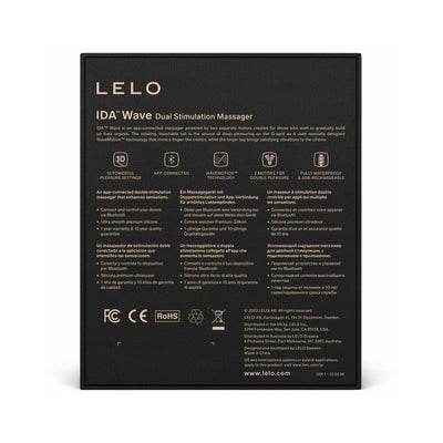 LELO IDA Wave Rechargeable Dual Stimulator Black