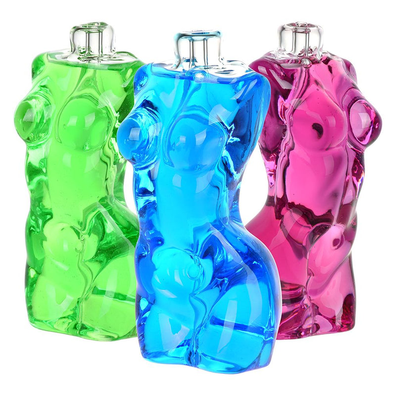 Buxom Body Glycerin Glass Hand Pipe - 4.25" - Headshop.com