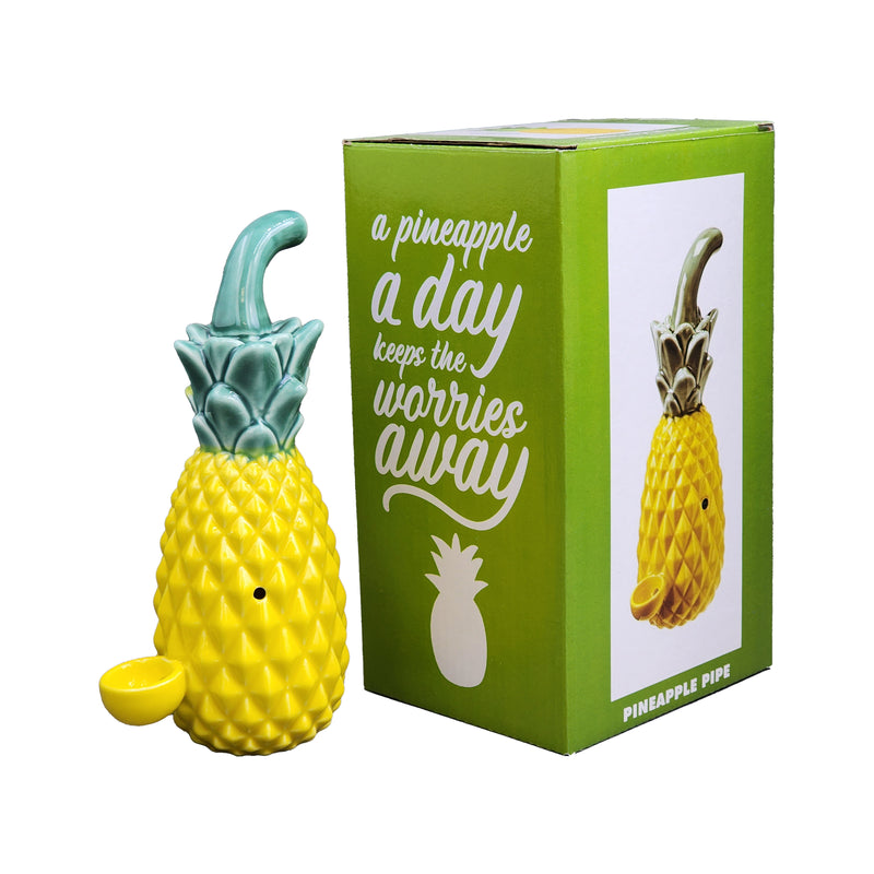 Ceramic Pineapple Hand Pipe - Headshop.com