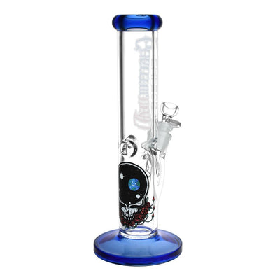 Grateful Dead x Pulsar Straight Tube Glass Bong - 11.75" / 14mm F - Headshop.com