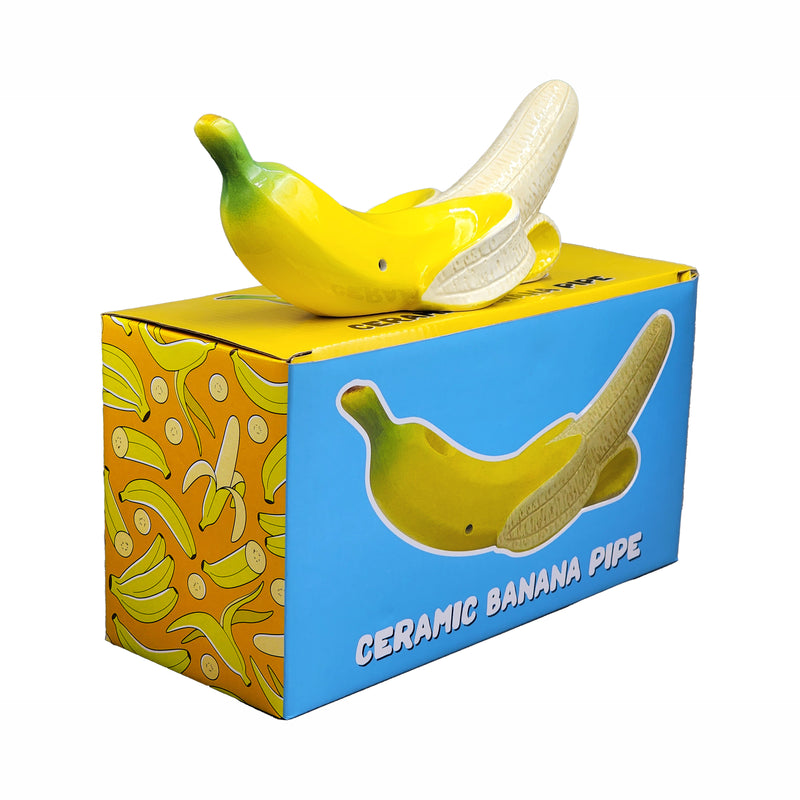 Banana Pipe - Curvy Tropical Fruit Pipe - Headshop.com