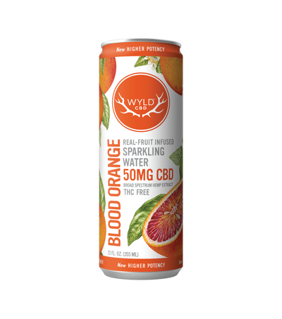 WYLD Real Fruit Infused CBD Sparkling Water 12oz - Headshop.com