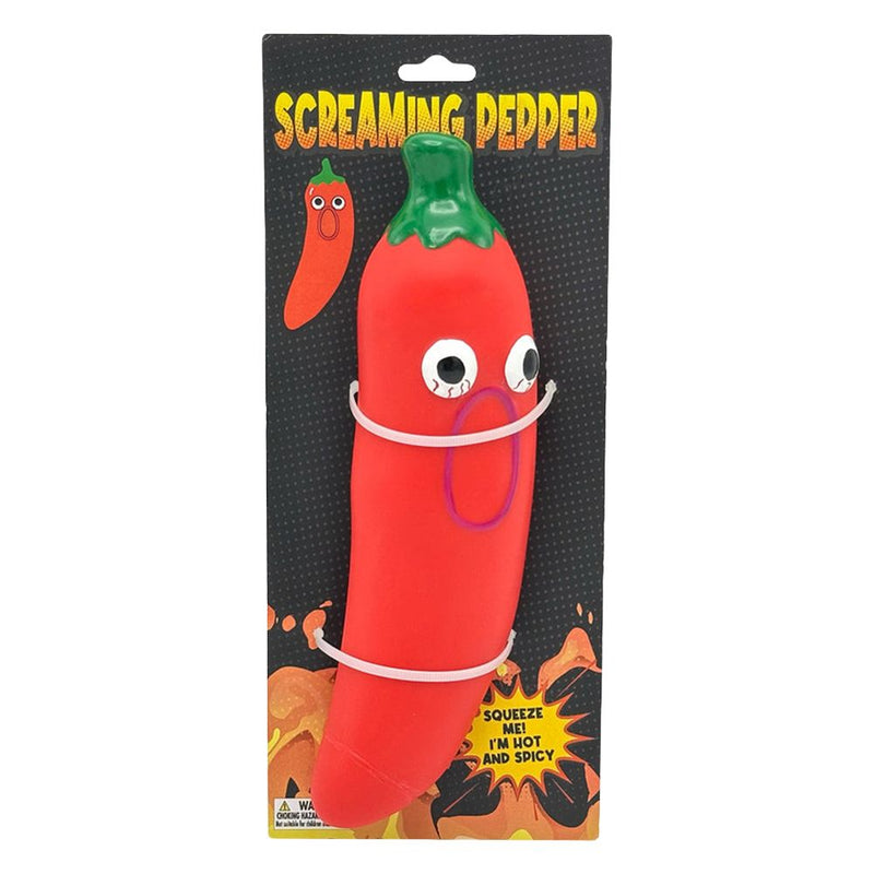 Screaming Chili Pepper Squeak Toy