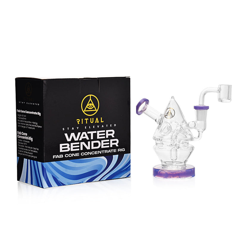 Ritual Smoke - Water Bender Fab Cone Concentrate Rig - Slime Purple - Headshop.com