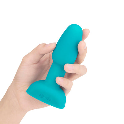 b-Vibe Rimming Petite Rotating and Vibrating Remote Control Plug Teal