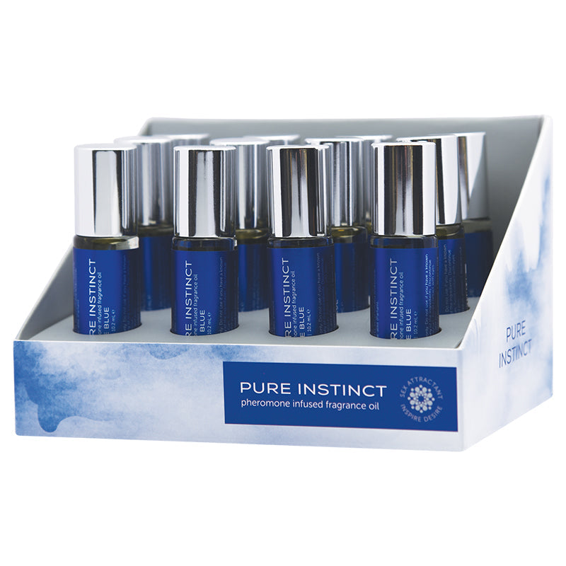 Pure Instinct Pheromone Fragrance Oil True Blue Roll On 12ct