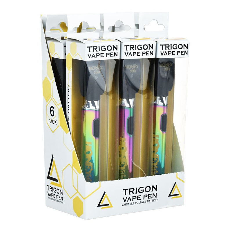 HoneyStick Trigon Variable Voltage 510 Cart Vape Pen | 500mAh | 6ct Display - Headshop.com