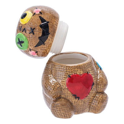 Fujima Voodoo Doll Ceramic Stash Jar - 4.5" - Headshop.com