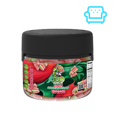 JGO CBD Sour Watermelon Slices, 1500 mg, 30 ct - Headshop.com