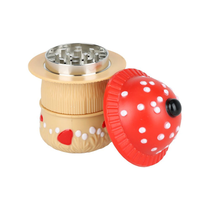 12CT DISPLAY - Mushroom Acrylic Grinder - 3pc / 1.5"