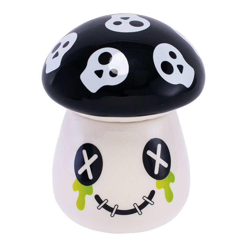 Fujima Mushroom Skull Ceramic Stash Jar - 4.25"