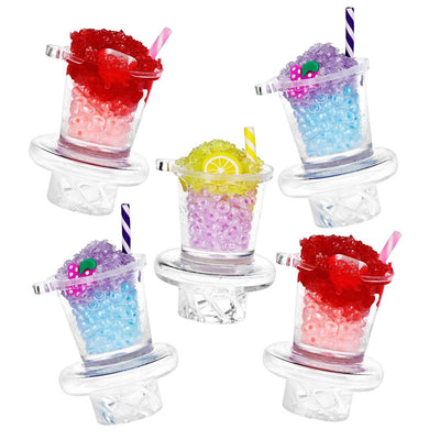 Slushie Glass Carb Cap - 30mm / Assorted Colors 5ct