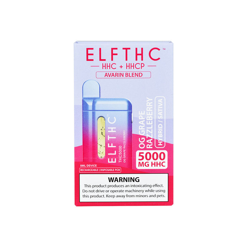 ELFTHC Avarin Blend HHC + HHCP Disposable | 5mL | 5pc Display - Headshop.com