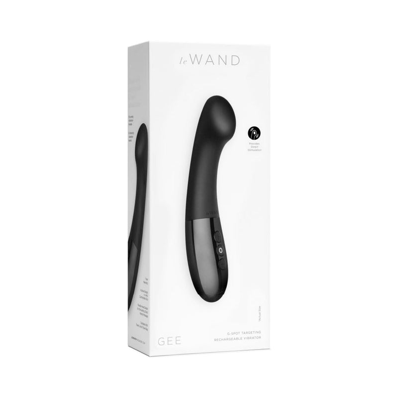 Le Wand Gee Rechargeable Silicone G-Spot Targeting Vibrator Black