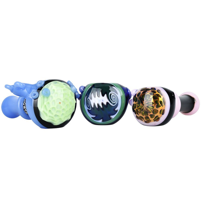 10CT BUNDLE - Heavy Layered Assortment Glass Spoon Pipes - 4.5" - 5" - Headshop.com