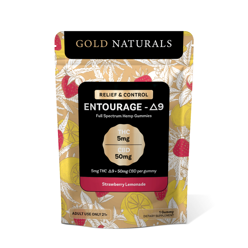 Gold Naturals 5 mg Entourage Δ9 Gummy