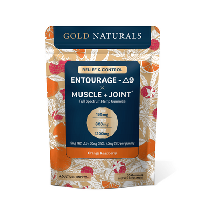 Gold Naturals 5 mg Entourage Δ9 x Muscle + Joint Gummy