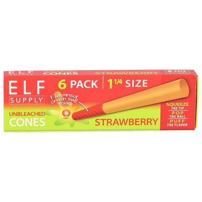 ELF Unbleached Flavor Pop Pre-Rolled Cones | 1 1/4 | 6pc | 20pk - Headshop.com