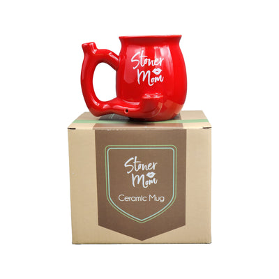 Stoner Mom Mug - Red with White Logo - Headshop.com