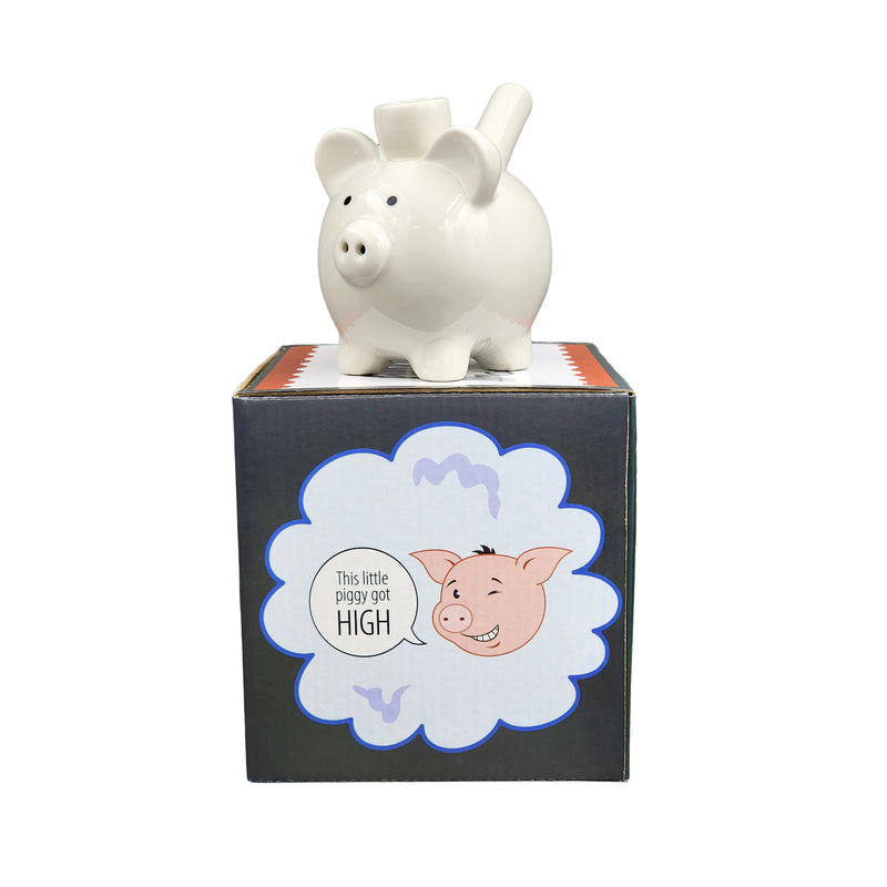 Pig Novelty Pipe - White Color - Headshop.com