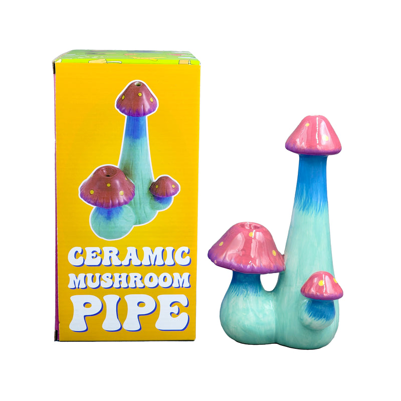 Triple Mushroom Pipe - Headshop.com