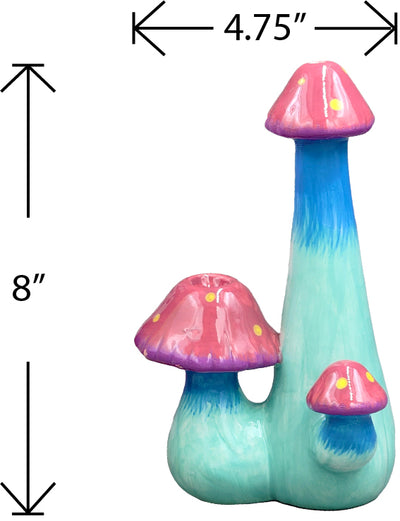 Triple Mushroom Pipe - Headshop.com