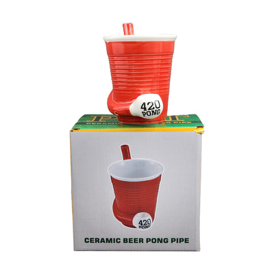 Beer Pong Pipe Mug - Headshop.com