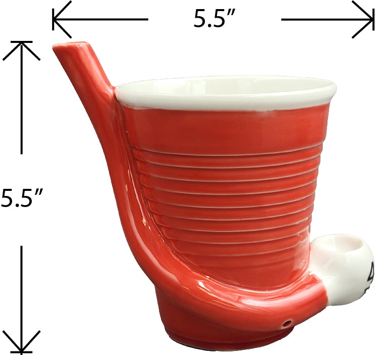 Beer Pong Pipe Mug - Headshop.com