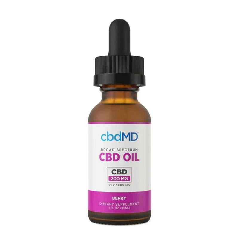 cbdMD Broad Spectrum CBD Drops - Berry Flavor - Headshop.com