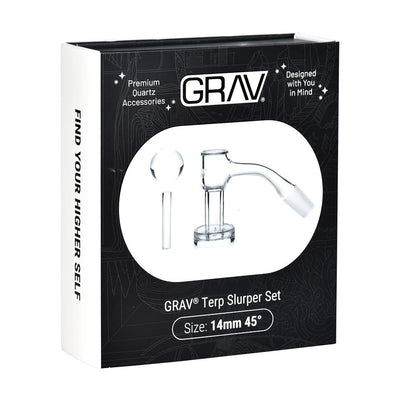 GRAV Slurper Bucket Quartz Banger Set | 3pc | 14mm M - Headshop.com