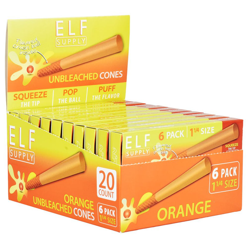 ELF Unbleached Flavor Pop Pre-Rolled Cones | 1 1/4 | 6pc | 20pk - Headshop.com