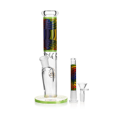 Ritual Smoke - Prism 10" Glass Straight Tube - Lime - Headshop.com