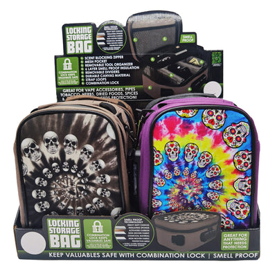 4PC DISPLAY - Smokezilla Locking Storage Bag - 9"x6"/Asst - Headshop.com