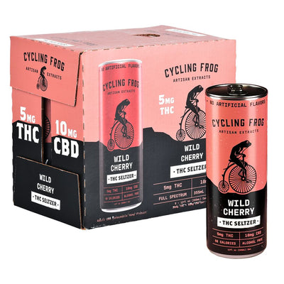 Cycling Frog THC Seltzer | 12oz | 5mg THC / 10mg CBD | 6ct - Headshop.com