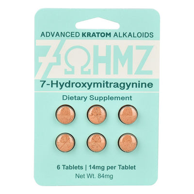 7-OHMZ Kratom Alkaloid 7-Hydroxymitragynine Tablets | 14mg | 20pk Display