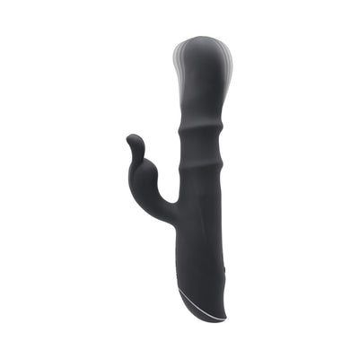 Evolved Ringmaster Rechargeable Dual Stim Vibe Silicone Black