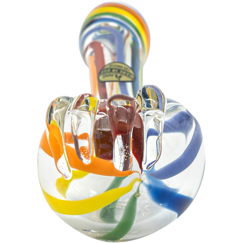 LA Pipes Rainbow Ripper Spoon Pipe - Headshop.com