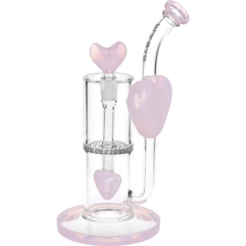 Pulsar Hearts on Hearts Recycler Water Pipe - 8.25" / 14mm F