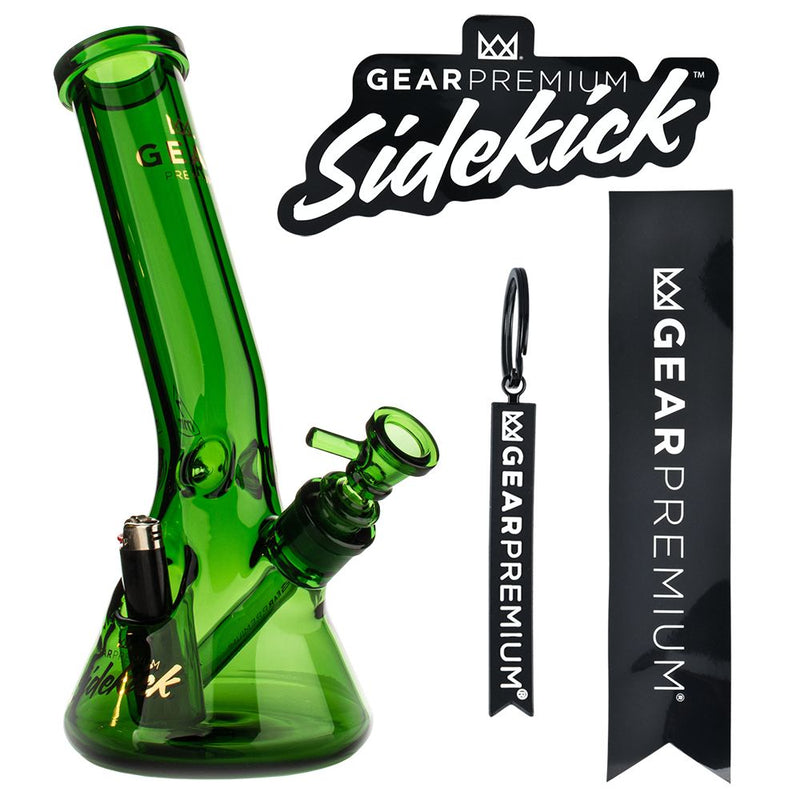 Gear Premium Sidekick Laid Back Glass Beaker Water Pipe | 12"