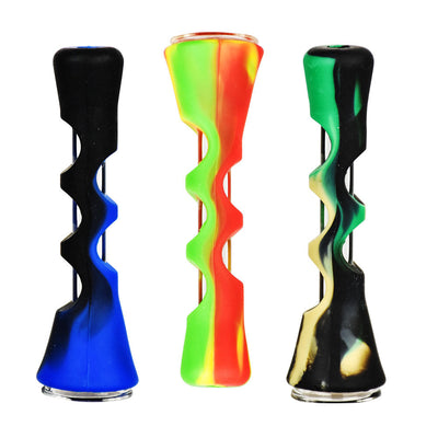 Silicone Taster with Glass Insert - 3.25" / Colors Vary - Headshop.com