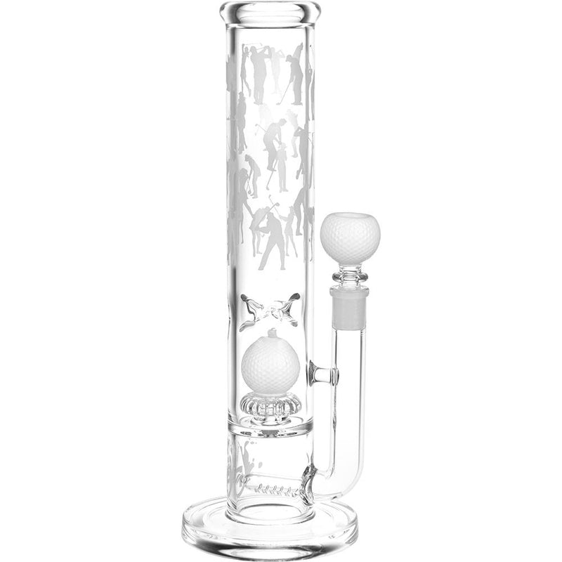 Pulsar Hit The Links Straight Tube Glass Water Pipe - 12"