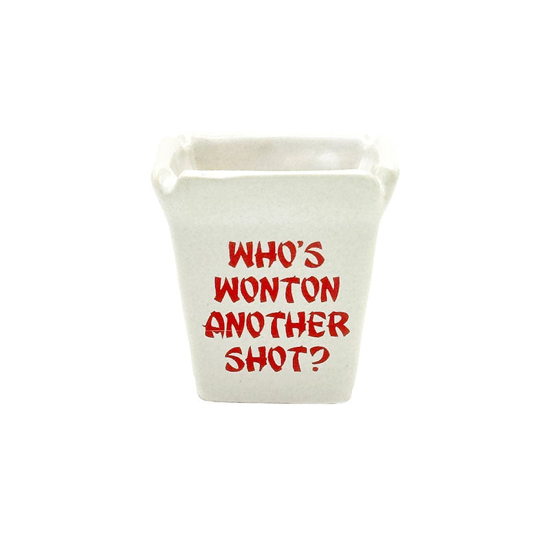 Wonton Take Out Ceramic Shot Glass - 2oz - Headshop.com