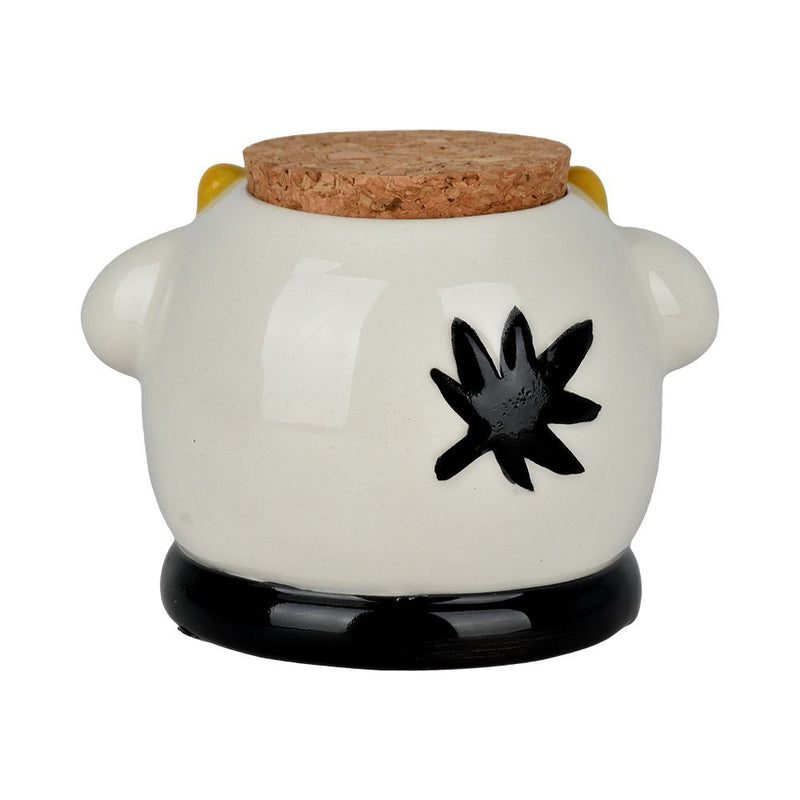 Stoned Cow Ceramic Stash Jar - 3.5"