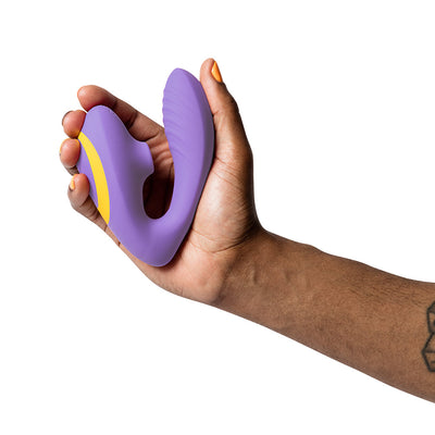 ROMP Reverb Rechargeable Silicone Clitoral and G-Spot Stimulator Purple