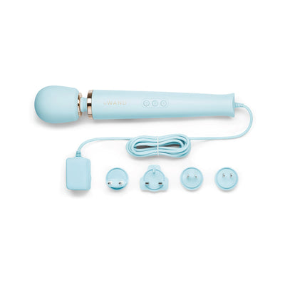 Le Wand Plug-In Vibrating Massager Sky Blue