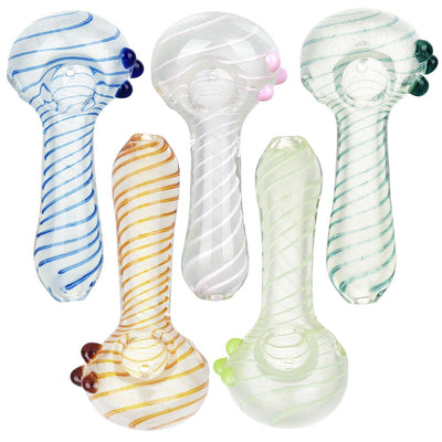 Lovely And Luminous Glow In The Dark Glass Spoon Pipe - 5" / Colors Vary - Headshop.com