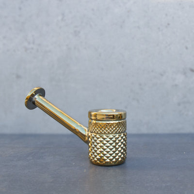 Twenties Collection Hand Pipe | Gold